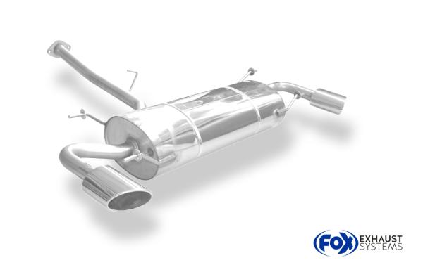 Endschalldämpfer quer Ausgang rechts/links - 115x85 Typ 38 rechts/links passend für: Mazda RX8